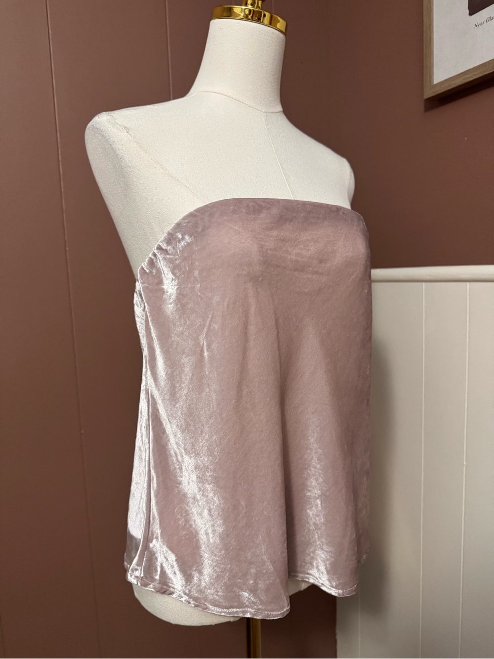 Anthropologie The Tilda Velvet Strapless Top - Picture 7 of 14